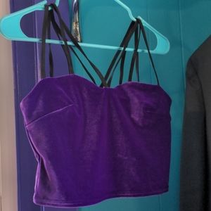 Black milk size large velvet top